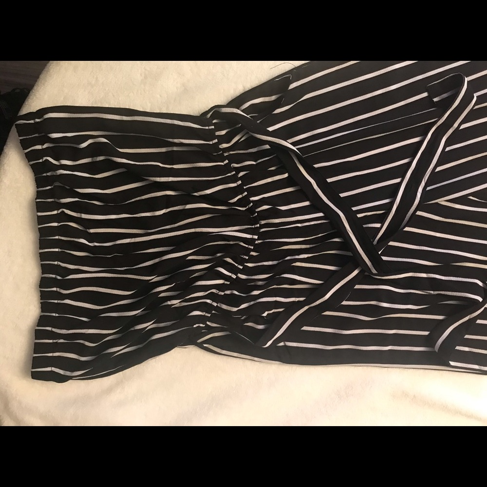 strapless pantsuit